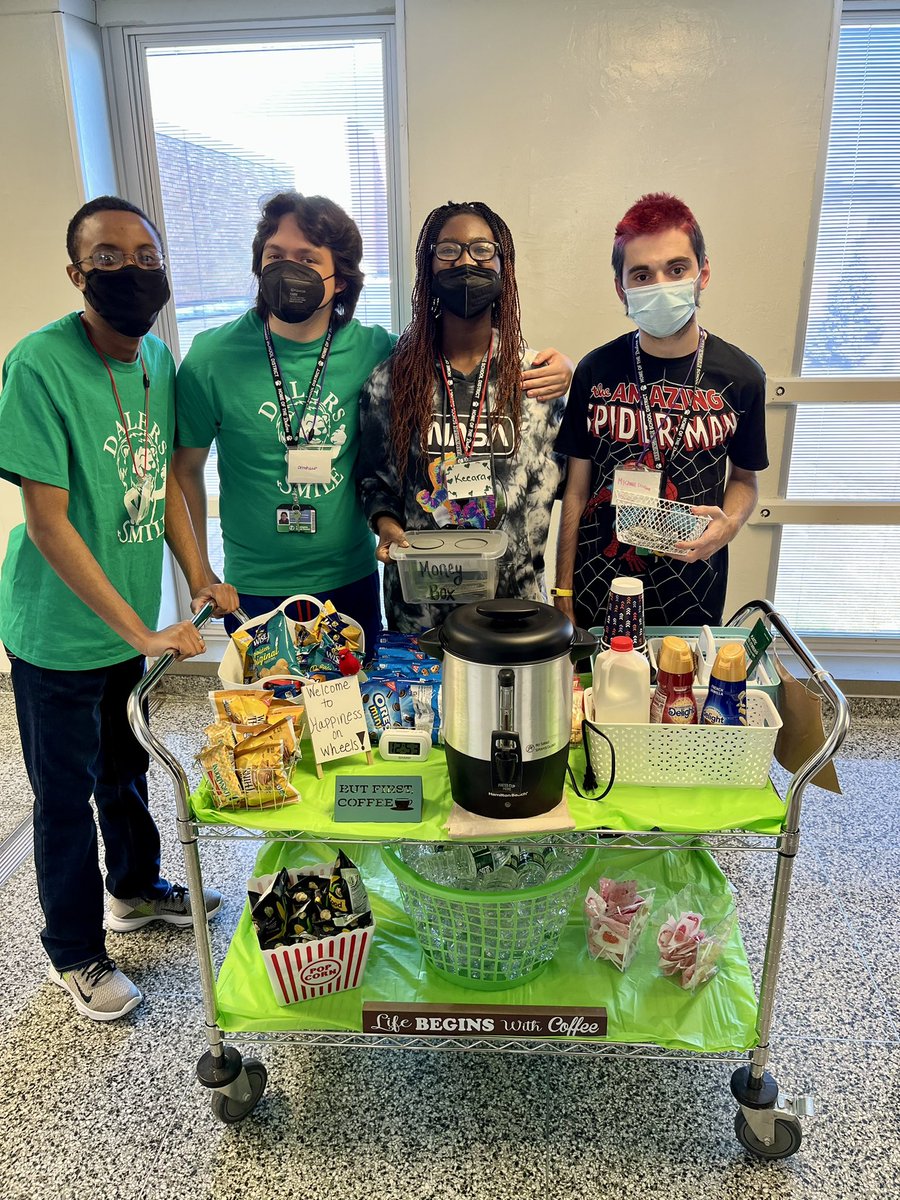 We love spreading joy and ☕️ on a February Friday! Successful day for the Happiness On Wheels crew!💚 <a href="/FHSDalers/">FHS Dalers</a>