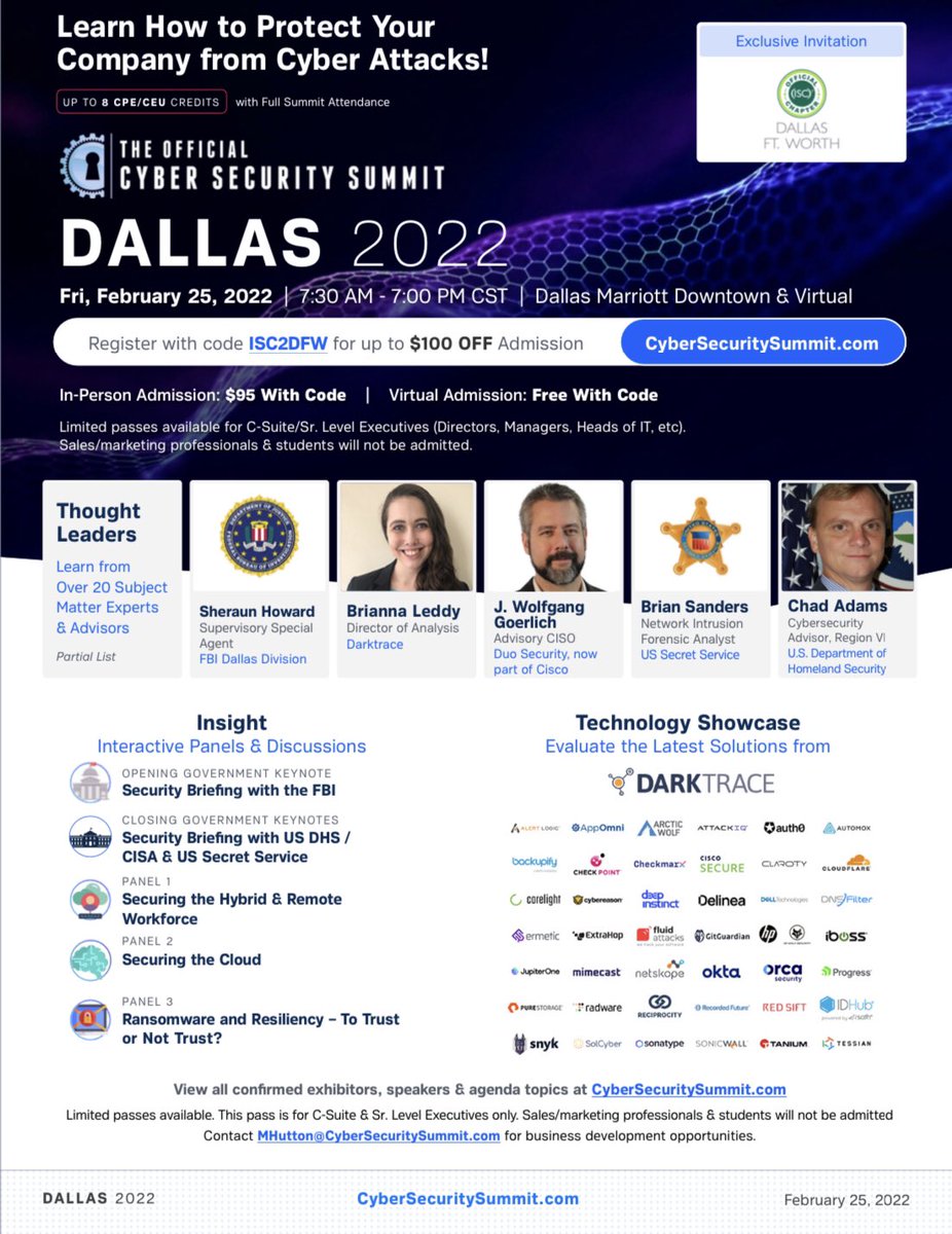 (ISC)² Dallas-Fort Worth (@isc2dfw) on Twitter photo 