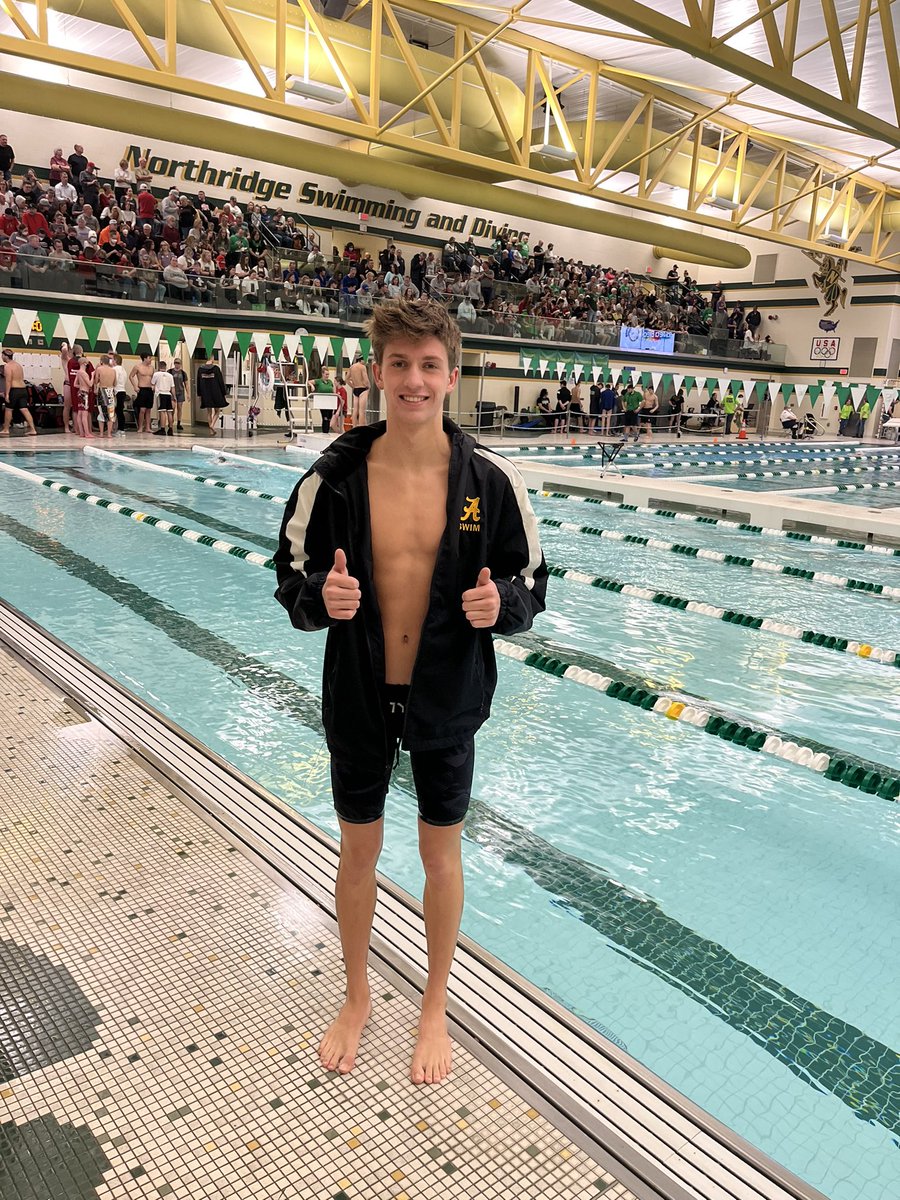 AngolaSwimming's tweet photo. ***NEW SCHOOL RECORD***
Marcus Miller breaks his own school record in 200 Free
1️⃣:4️⃣9️⃣.4️⃣2️⃣
Qualifying for Finals. 
💪🏊‍♂️👏👏 https://t.co/sGOogc0Z9J