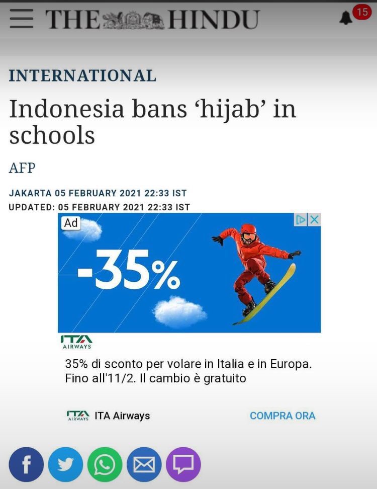 ShamsiAli2's tweet photo. You Indians are liars about Indonesia. Stop pretending smart while deeply stupid. Muslims and non Muslims are enjoying their rights to practice their religious, including Majority Hindus in Bali….. https://t.co/XqrWDcGNOM