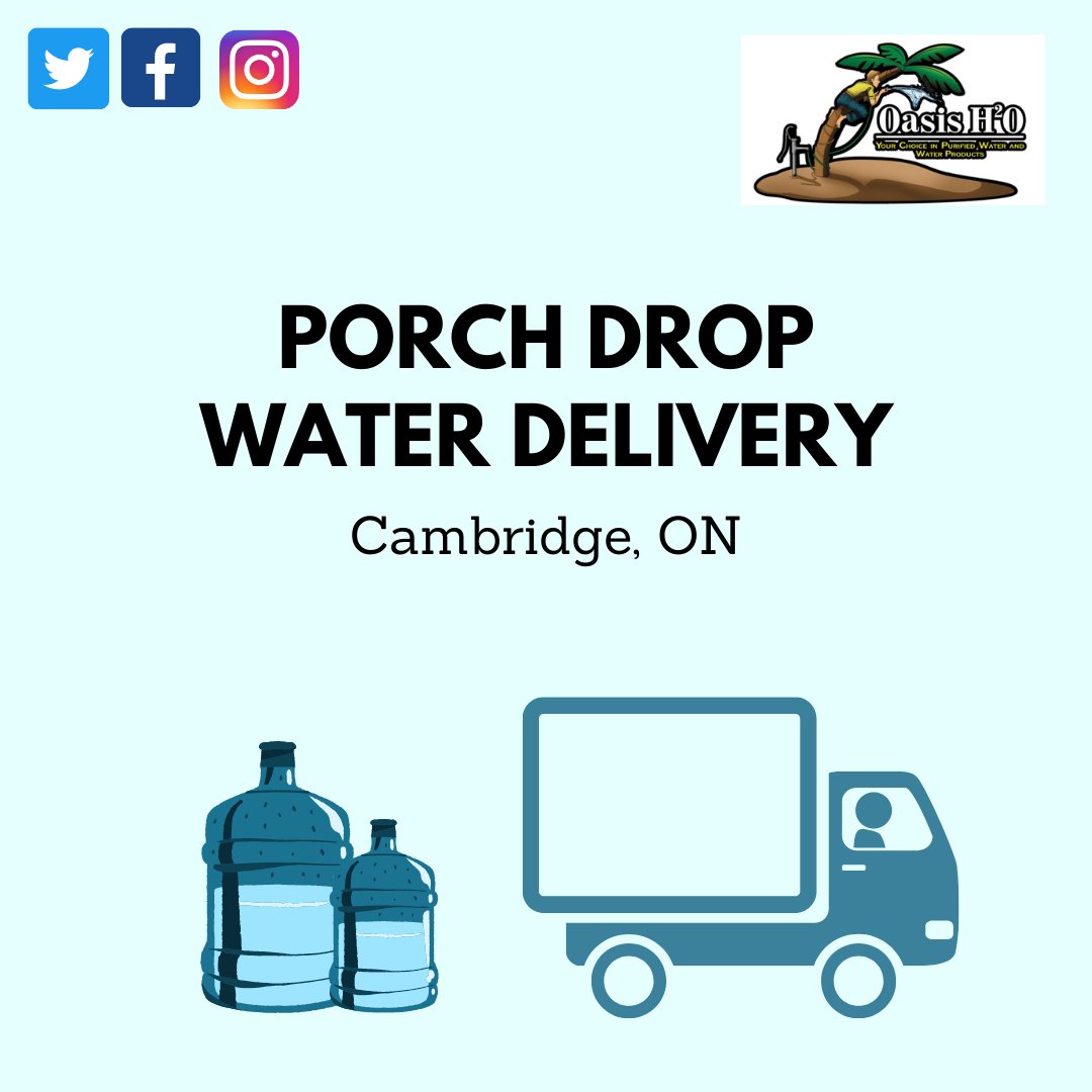 Get Water Delivered Right to Your Doorstep! Contact Us: oasish2o.ca/pages/contact-… . . . #waterdelivery #ontario #porchdrop #filteredwater