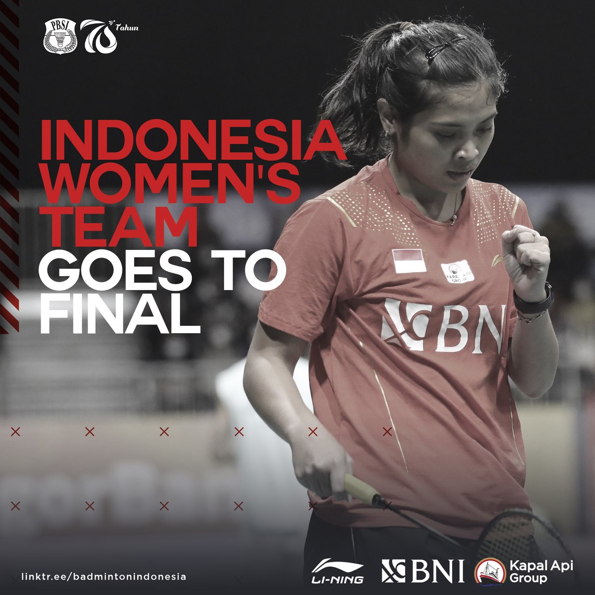 Tim putri Indonesia melaju ke babak final Kejuaraan Asia Beregu 2022 setelah Jepang memutuskan untuk mundur.

#BadmintonIndonesia #BATC2022