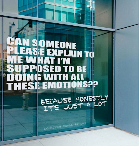 ventwstrangers's tweet photo. #FeelingOverwhelmed? 😵‍💫 We think we know what to do about all those #Emotions… Let them out. #TalkAboutIt. It’ll go a long way. 📣 https://t.co/pxNceUNjdP  
📷: consciousconversations__ https://t.co/Bn37tOhof3