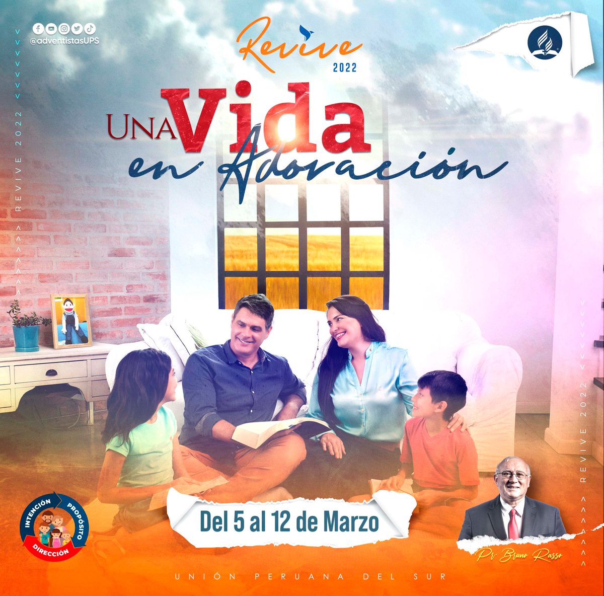 🕊#Revive2022 |  UNA VIDA EN ADORACIÓN 

🕊#Revive2022 |  UNA VIDA EN ADORACIÓN 

La adoración es donde nuestra relación se vuelve personal.

Del 5 al 12 de Marzo llega #Revive2022 junto al Pr. Bruno Raso, conferencista internacional.

PREPÁRATE!