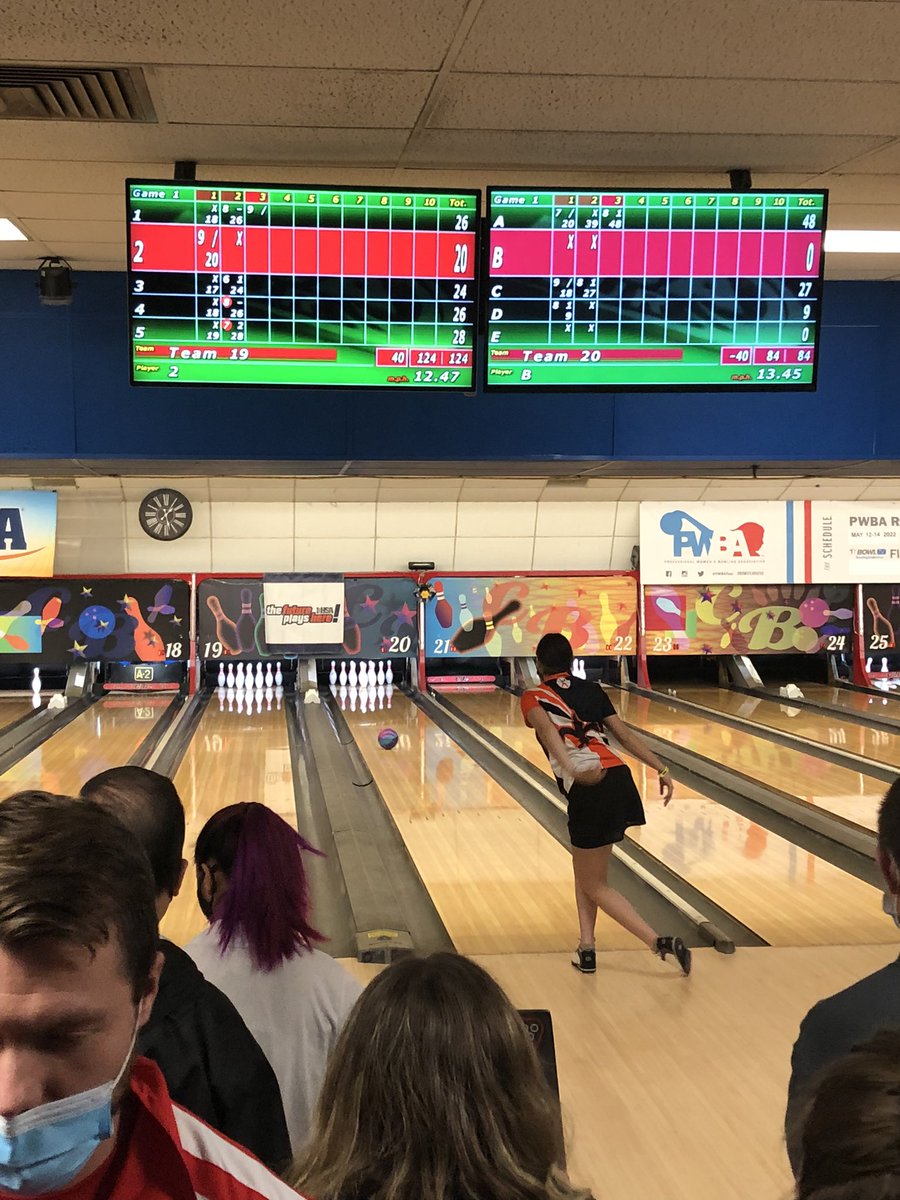 End of day 1: Lida qualified for day two in 8th place with a strong afternoon. Game 4: 235 Game 5: 246 Game 6: 211 
SO PROUD 🤩🤩