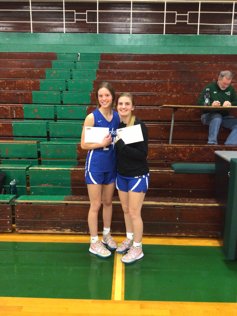 Congrats to <a href="/PageErickson24/">Page Erickson</a> and <a href="/RylieDuval/">Rylie DuVal 2022</a> for advancing to the IHSA Sectional round for the 3 point shootout!