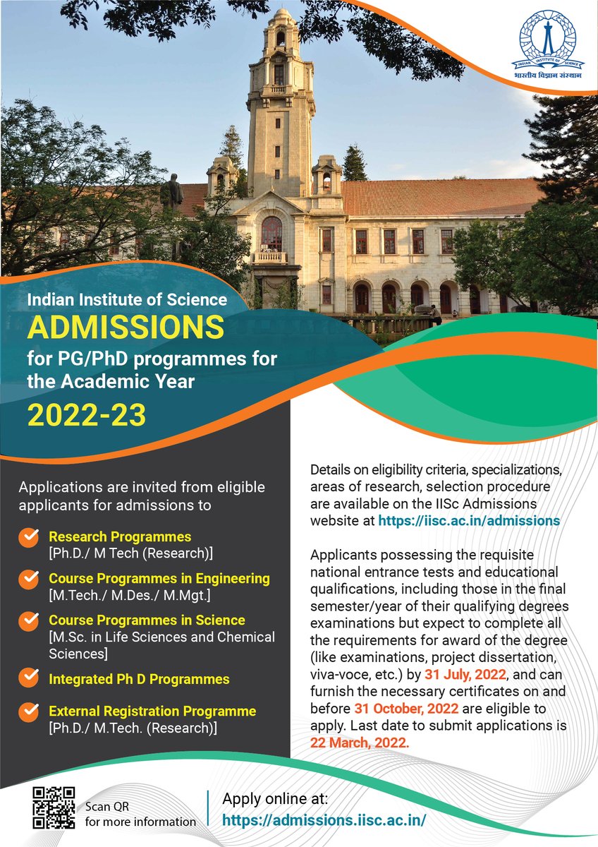 BE, IISc tweet media