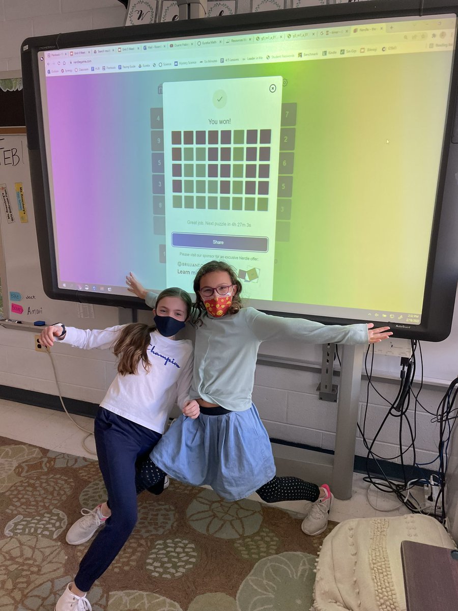 Thanks Mrs. Quintana for the suggestion! Ms. Rosenberg’s math students created their own Mathler puzzle and solved today’s Nerdle. <a href="/ChevyChaseES4/">Chevy Chase ES Fourth Grade</a>