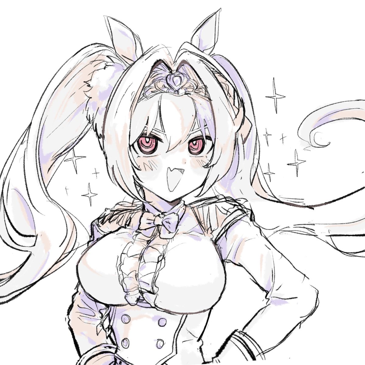 実はダスカチャン一年前にも一回だけ描いたことがあったのですが、、絵、成長したのではないでしょうか、、、😌 