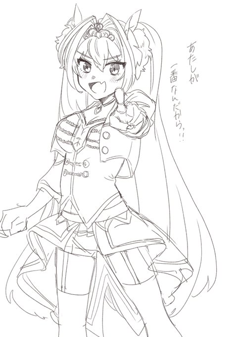 実はダスカチャン一年前にも一回だけ描いたことがあったのですが、、絵、成長したのではないでしょうか、、、😌 