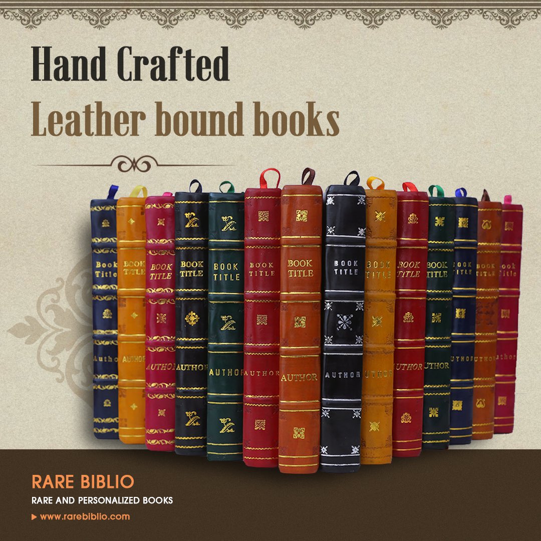 RareBiblio's tweet image. At Rare Biblio, we give you the freedom to choose and design your special book with your own preferences?With us, you can choose the leather color and we will hand-craft your book with the exact same in premium quality leather binding.
#rarebooks #leatherbinding #customizedbooks