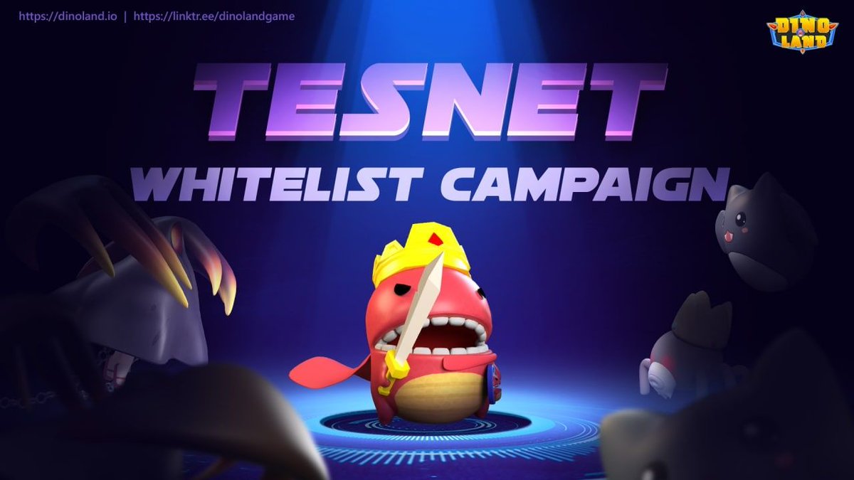 mart_bien's tweet photo. 1/4
Welcome To  ✨𝗗𝗶𝗻𝗼𝗹𝗮𝗻𝗱 𝗠𝗲𝘁𝗮𝘃𝗲𝗿𝘀✨

🔥🔥TESTNET WHITELIST EVENT: DINO'S FIRST EXPLORERS 

🌟 Dinoland Testnet Whitelist is now OPEN! Chance to be one of our earliest explorers of Dinoland's TESTNET🤩 https://t.co/qd5poqzscR