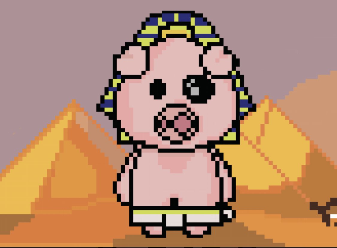 mimipigg's tweet photo. mimi pig holiday to egypt 😂😂https://t.co/CUjhXTJe8x                            #NFTIndonesiaMendunia #nftcollector #NFTProject #NFTCommunity #NFTCollection #opensea https://t.co/9Ekj66VkGk