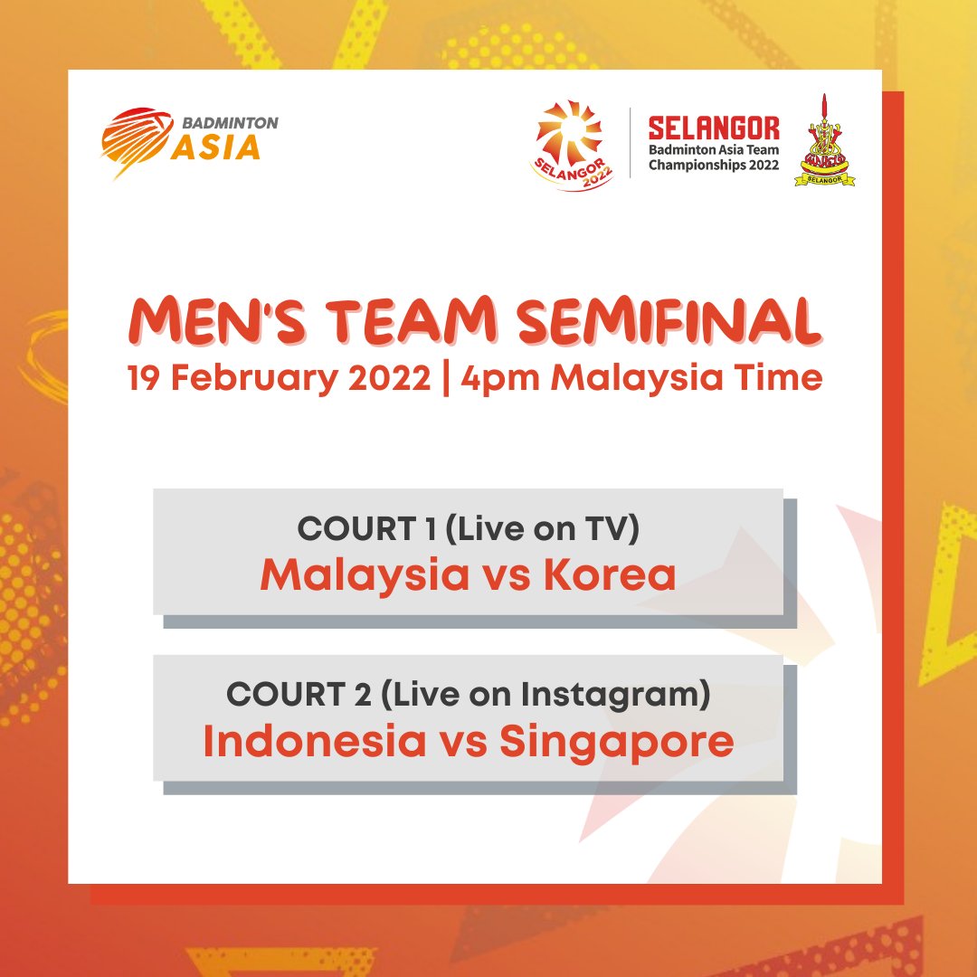 badminton asia team 2022 live