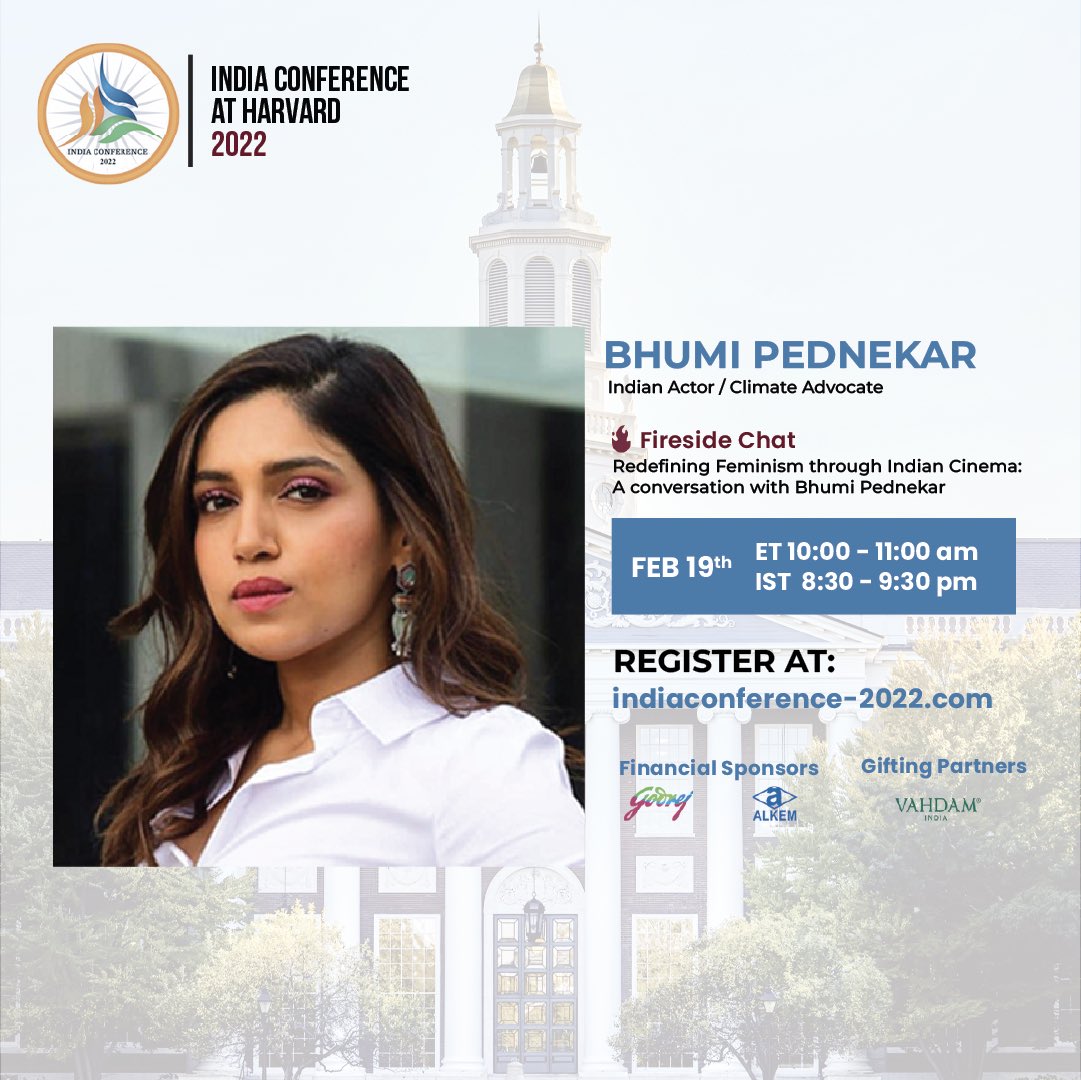 bhumipednekar's tweet photo. CANNOT KEEP CALM that I’m going to be speaking to the students at the prestigious Harvard University about how I have, in my own little way, contributed towards redefining feminism through cinema. https://t.co/Igmiq8xs2Q