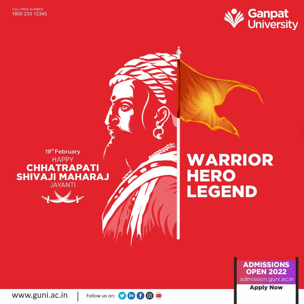 VMPCMS_GNU's tweet photo. Self-confidence provides strength and Power impart knowledge. Knowledge provides stability and stability leads to victory." - Chhatrapati Shivaji Maharaj
#shivajimaharaj
#GUNI
#VMPCMS
#GUNI_VMPCMS https://t.co/J8sn6SyLey
