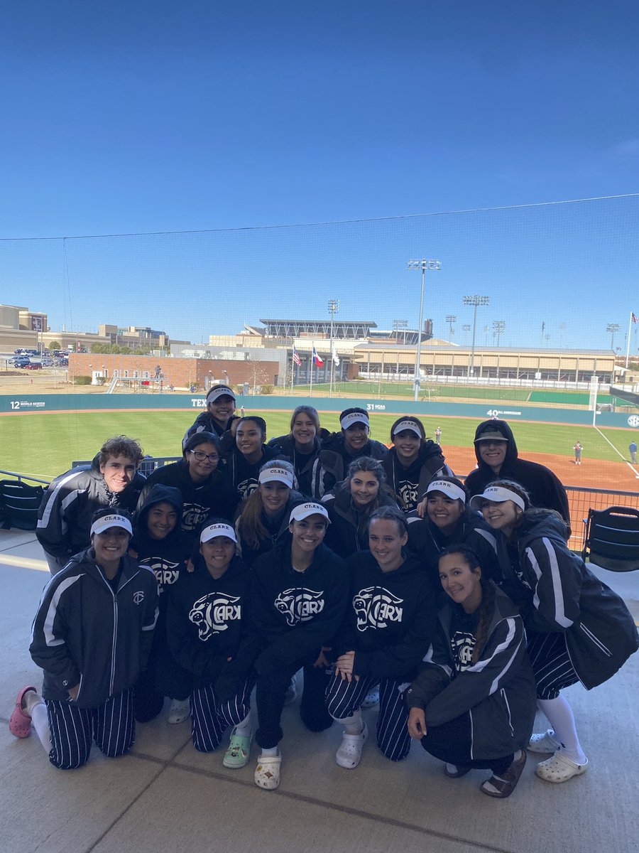 Great night of 🥎. It was cold and late, but we finished with a great win over Pasadena Memorial. Up early for two more tomorrow before heading home. Great team bonding this weekend to get us ready for District Tuesday and beyond. ⁦⁦<a href="/NISDClark/">Tom C. Clark HS</a>⁩ ⁦<a href="/_clarksoftball/">Clark Softball Girls</a>⁩