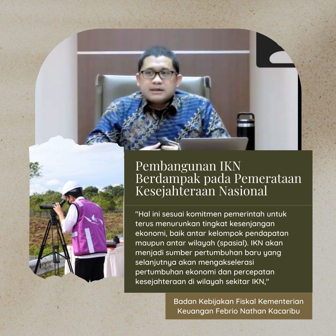 Dedebudianto5's tweet photo. @GarengHallu @jokowi Dampak positif pemindahan IKN untuk kesejahteraan

Transformasi Kebangkitan Nusantara https://t.co/rUaf5Z0wI0