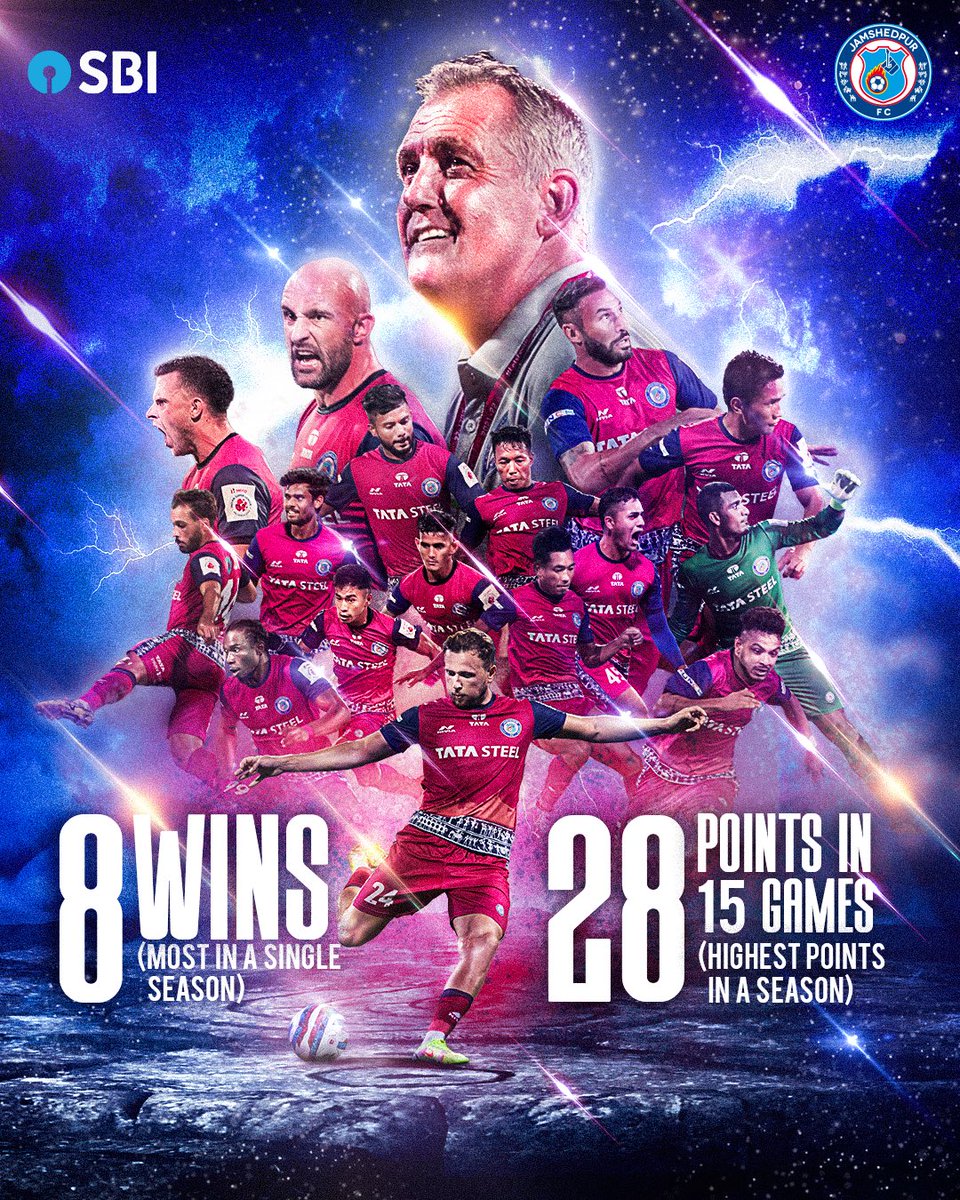JamshedpurFC's tweet photo. AND WE STILL HAVE A LONG WAY TO GO AND SO MUCH MORE TO ACHIEVE! 💖👊⚔

#JamKeKhelo @TheOfficialSBI 

@eli_sabia13 @jordanmurray28 https://t.co/wWUA267HDT