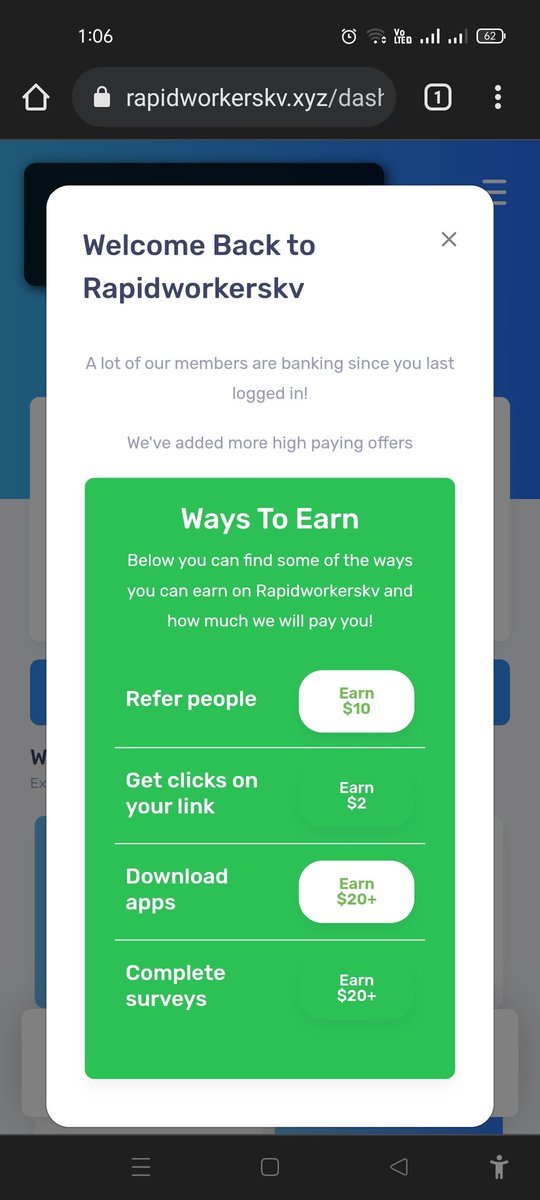 Mrerony's tweet photo. Hey all of my tweeter friends - I joined a network called Rapidworkerskv and earned $25.00! You get paid for testing out new free apps and posting on social media. Sign up with my link for an instant $25 signup bonus! https://t.co/YOwAQpnEmF https://t.co/hY9q93rFI8