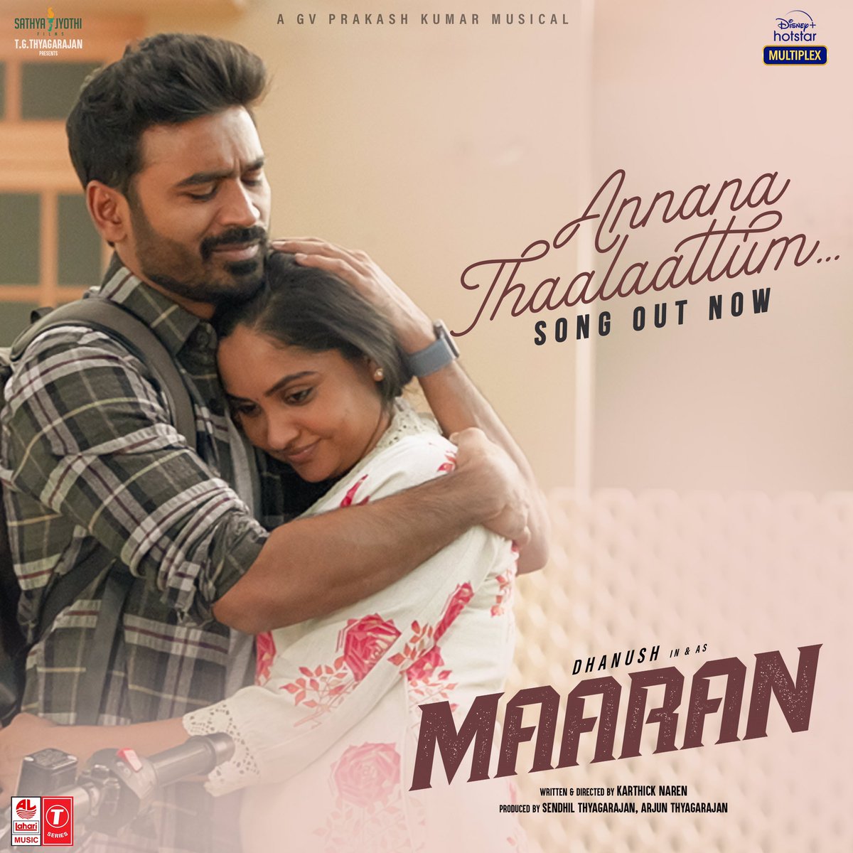 Here is the beautiful second single from #Maaran, #AnnanaThaalaattum crooned by @anuragkulkarni_ lyrics by @Lyricist_Vivek 

Link - youtu.be/dviM9cRh8R0

A @gvprakash Musical

@dhanushkraja #Vaathi