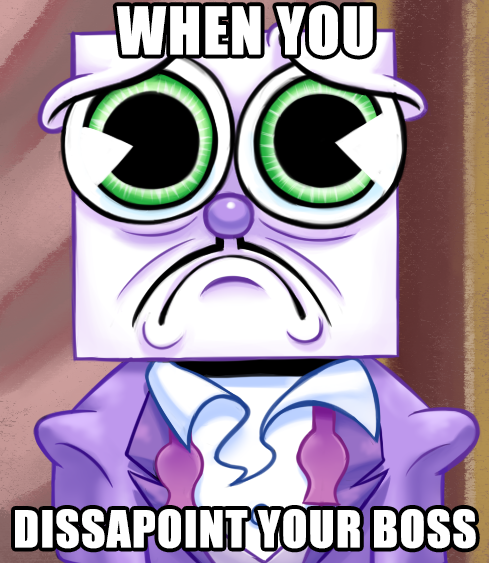 FluffPillow/약약 on X: RT @PAMVLLO: King Dice being sad looking like the sad  spongebob meme #Cuphead #cupheadshow  / X