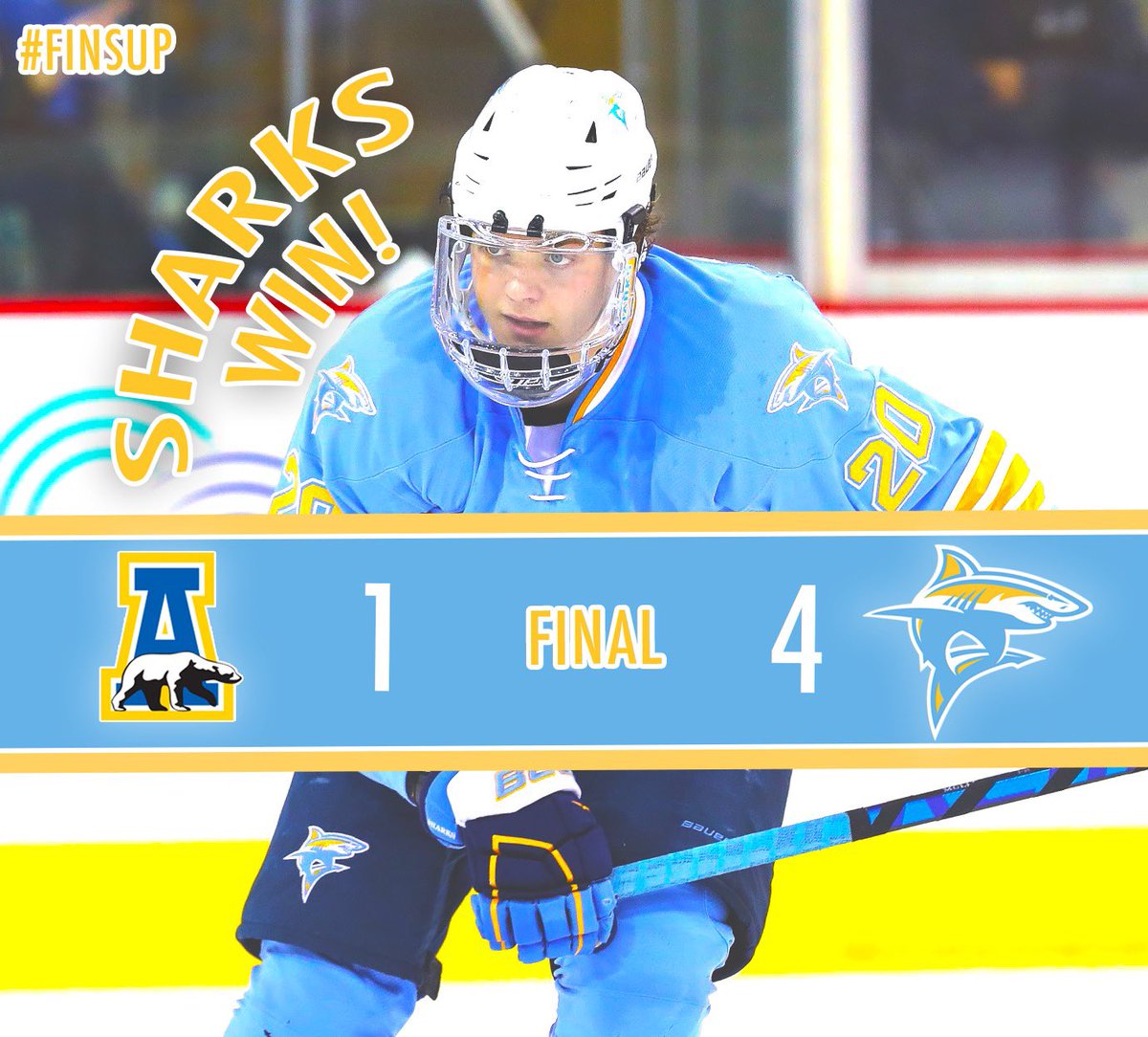 LIUMHockey's tweet photo. Your @liuathletics Sharks take a bite out of the visiting Nanooks to take the first game of the series! Carlson with a 30 save performance to keep us in it!
🚨T. Welsh (N. Welsh, Stevens)
🚨Fox (PPG) (Stevens, Balinson)
🚨Jerry (PPG) (Cox, T. Welsh)
🚨Cox (ENG)
#RollSharks 🦈 https://t.co/QJ4MilrZH3