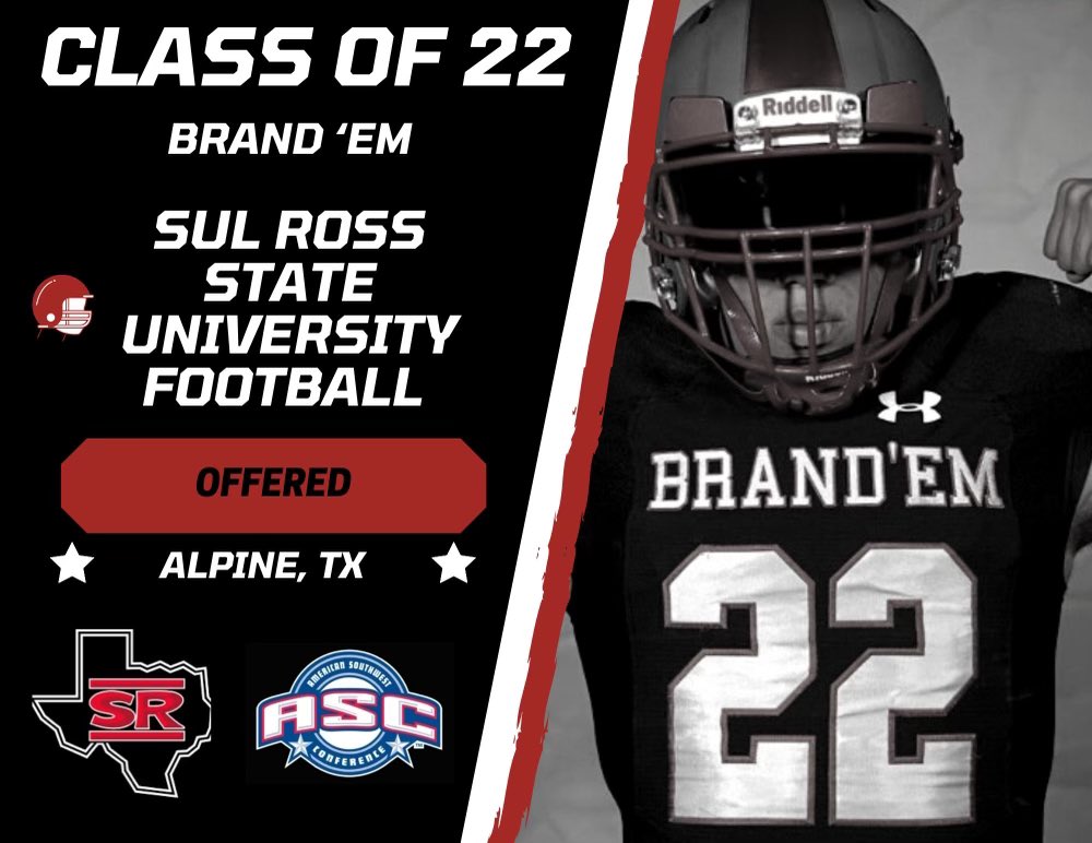 After a long talk with <a href="/SRSUFootball/">Sul Ross Football</a> I’m proud to announce that I’ve received my 4th offer to play college football