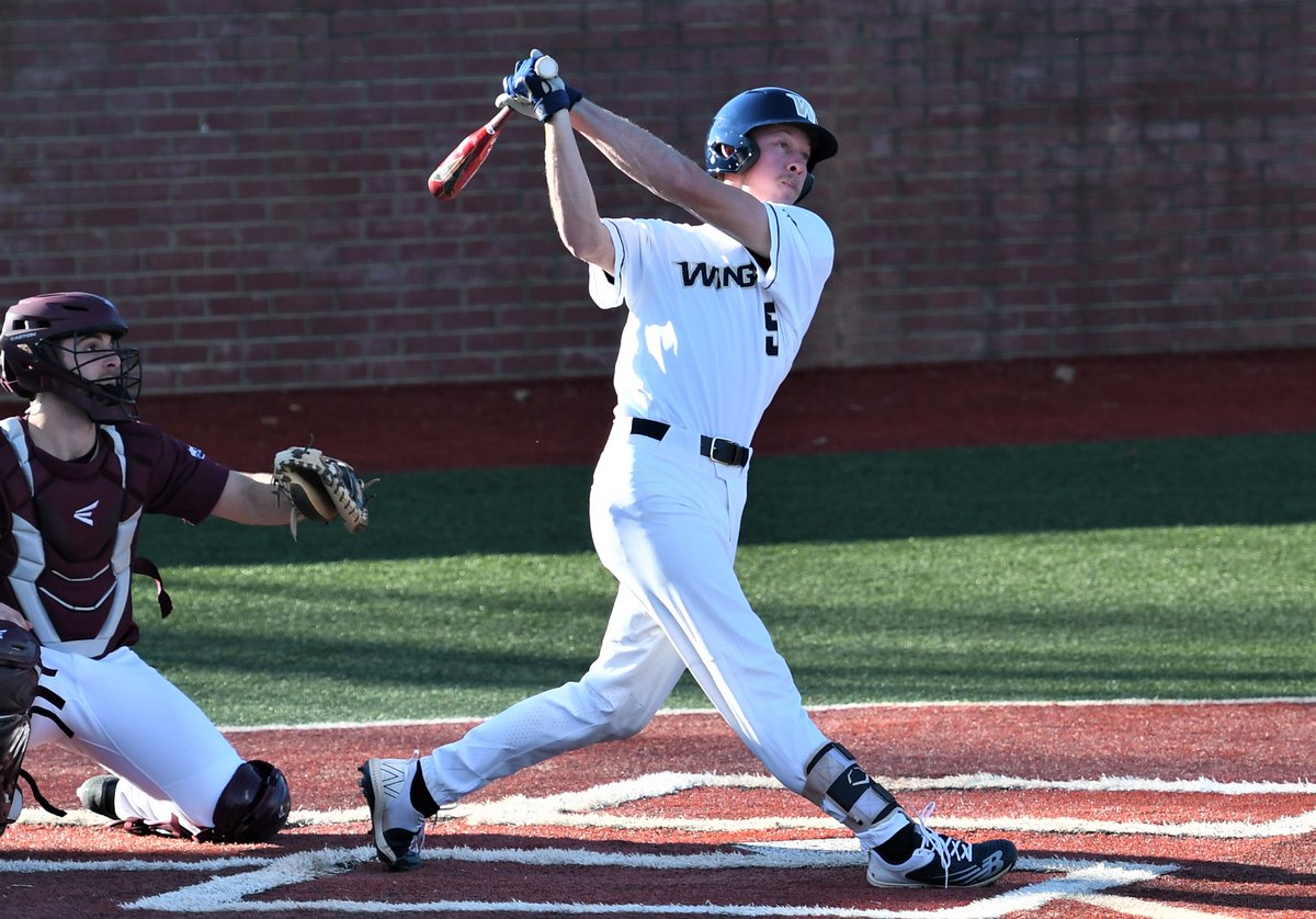 WU_Bulldogs's tweet photo. #1 @WingateBaseball has now scored in double figures 6 times this year, downing Kutztown 16-6!

Chapman had 2 homers &amp; 6 RBI; Farris homered &amp; drove in 3, Clark also had 3 RBI!

Win for Howard!

'Dogs are 9-0; 14 straight wins!

Recap | https://t.co/X0xrdhLZjg

#OneDog https://t.co/32gVHnpQXF