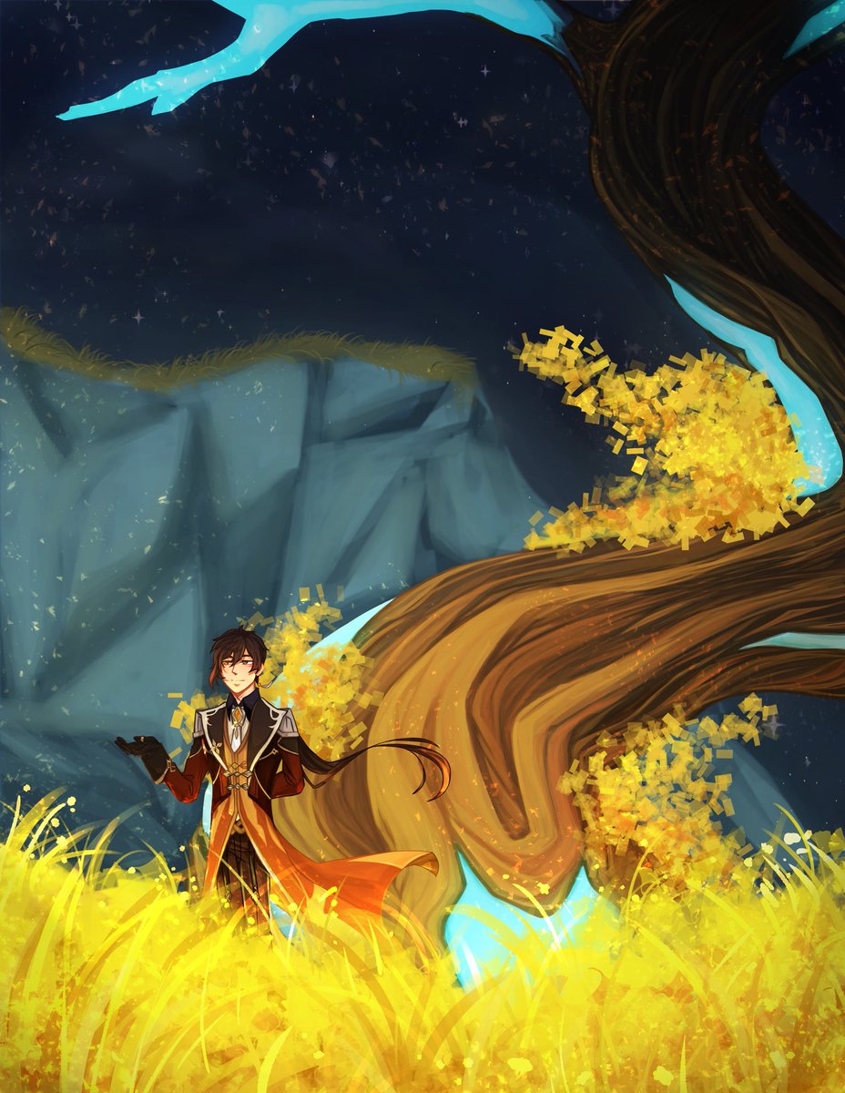 lichtsnow's tweet photo. Make sure to check out our genshin landscape zine!! 🎉 
And the accompanying 1.5 ver! You surely won’t regret it!

It was so fun being able to create a piece for this zine with my friends!

#GenshinImpact #zhongli #Genshin #原神 https://t.co/8rgpvHubSq