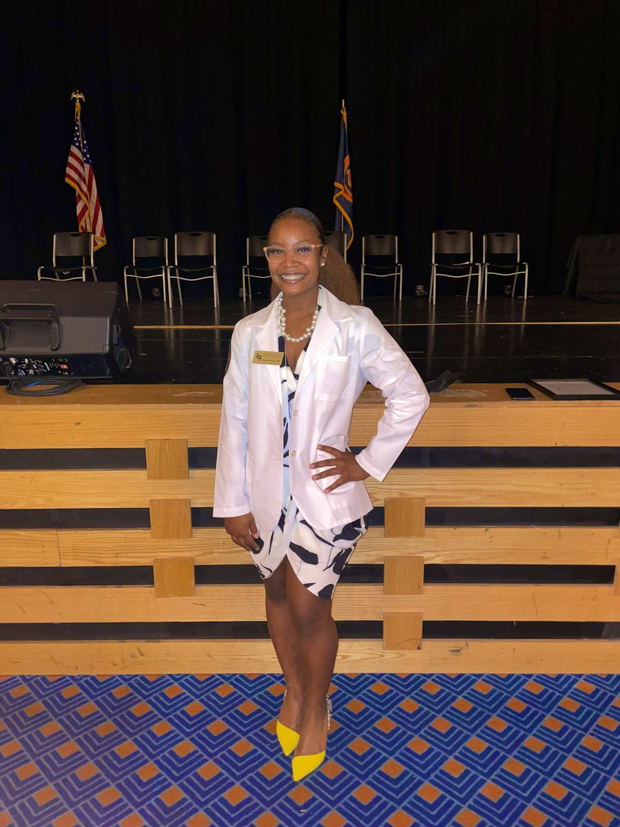 “A lot of sleepless nights and whole lotta grinding,  was gone say it took forever but this perfect timing” 

#whitecoatceremony #BlackHistoryMonth #futuredoctor