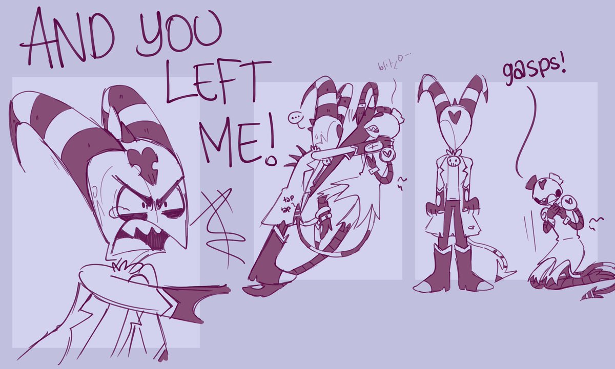 Blitzo vs Fizzarolli
I finally finished this.
#HelluvaBoss #Blitzo #Fizzarolli #comics