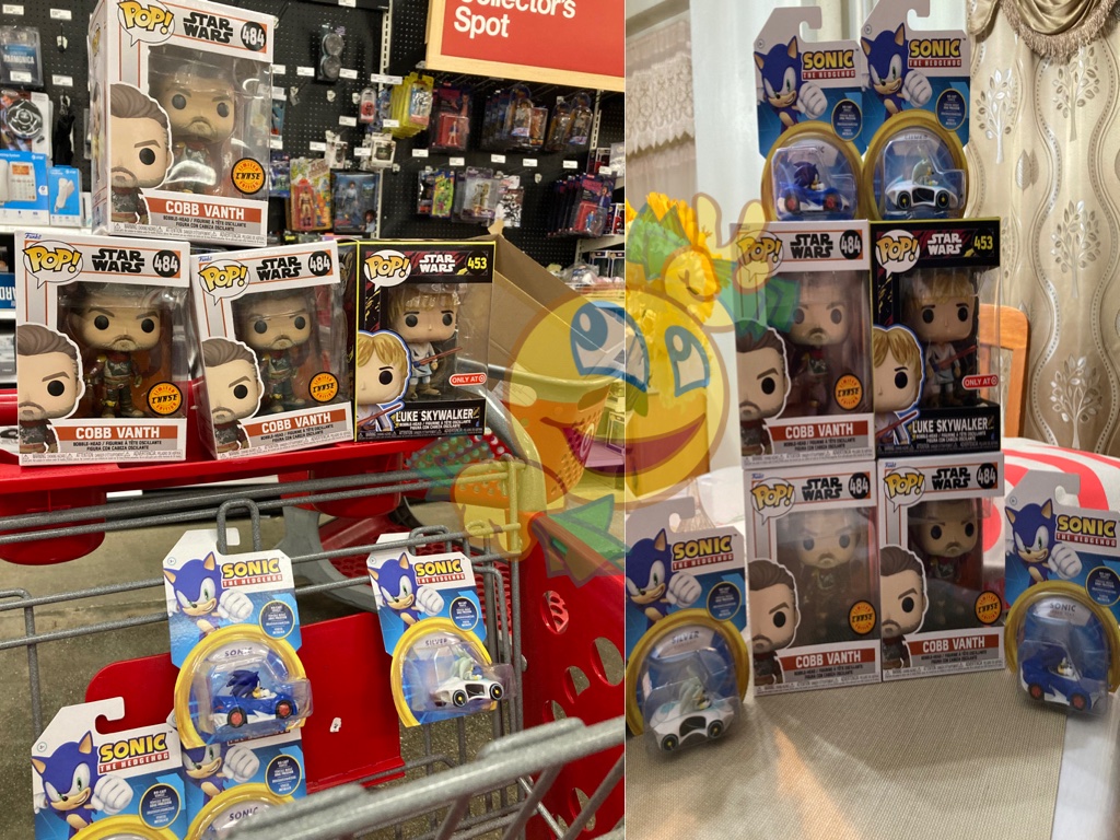 NumberWonSource's tweet photo. Check out today's Target run haul.
Started out by spotting the Sonic Team Racing vehicles (SONIC, SILVER) Looking forward to finding TAILS, SHADOW and DR EGGMAN to complete the set. Then made my way to the Funko and then came the BOOM! #HappyFriday #noCHASEleftbehind #CHASEGASM https://t.co/4CUlFIbJ2d