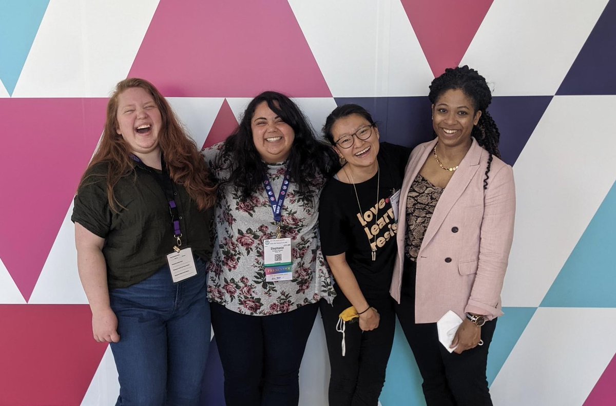 We collaborate on research. We text daily. We edit each other’s CVs. We celebrate victories. We take turns driving when the others ride the struggle bus. We love each other fiercely. We are training to be leader-activist-scholar-trainer badasses. #sp4sj #NASP2022