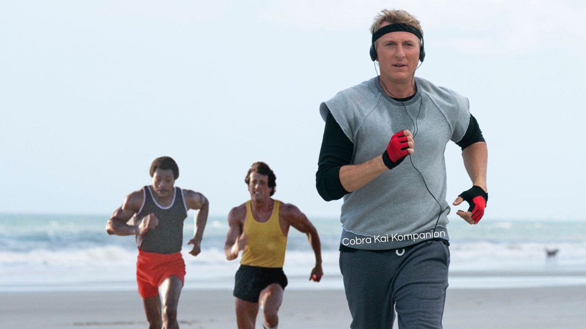 Johnny’s too fast for Rocky and Apollo. #CobraKai