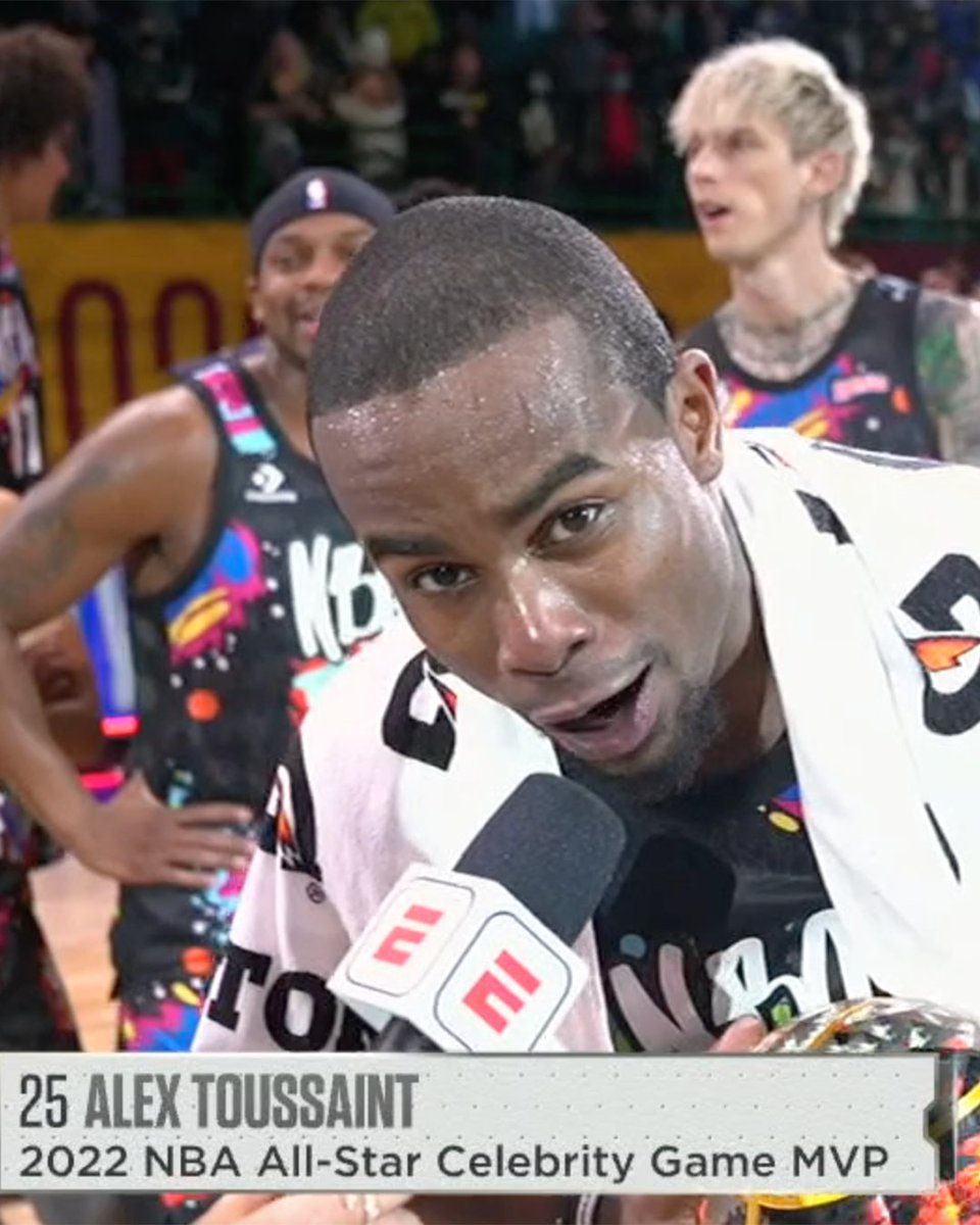 espn's tweet photo. 18 points and the MVP award for @alextoussaint25 🤩 https://t.co/LRacZGgCSA