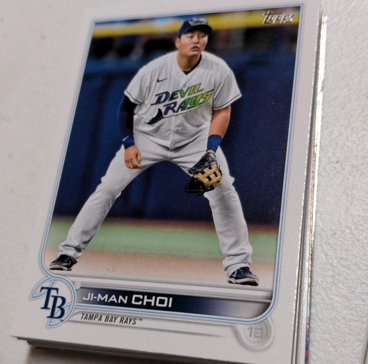 DaddyKingslayer's tweet image. 2022 Topps card of the day: Ji-Man!!
#rays #baseballcards #topps2022