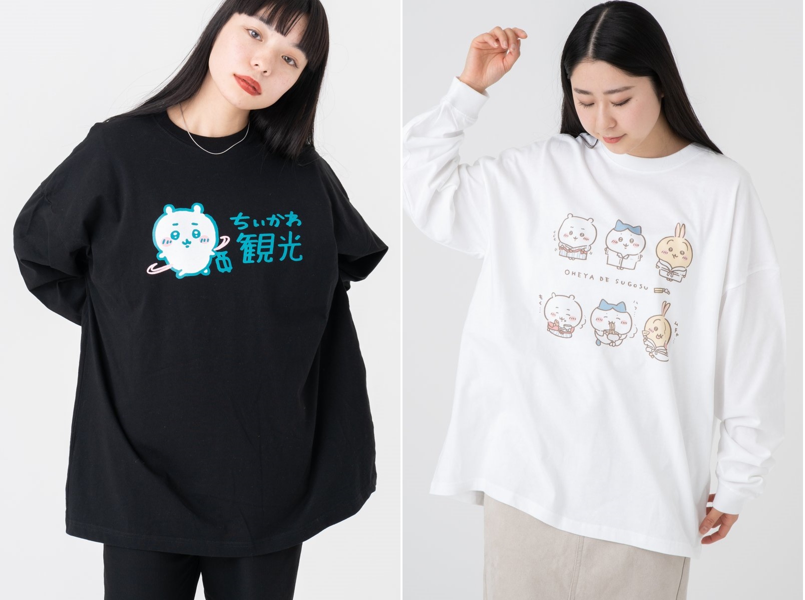 Lサイズ ちいかわ キャンプへGO! ビッグシルエット Tシャツ ちいかわ キャンプへGO! ビッグシルエットTシャツ | ちいかわ