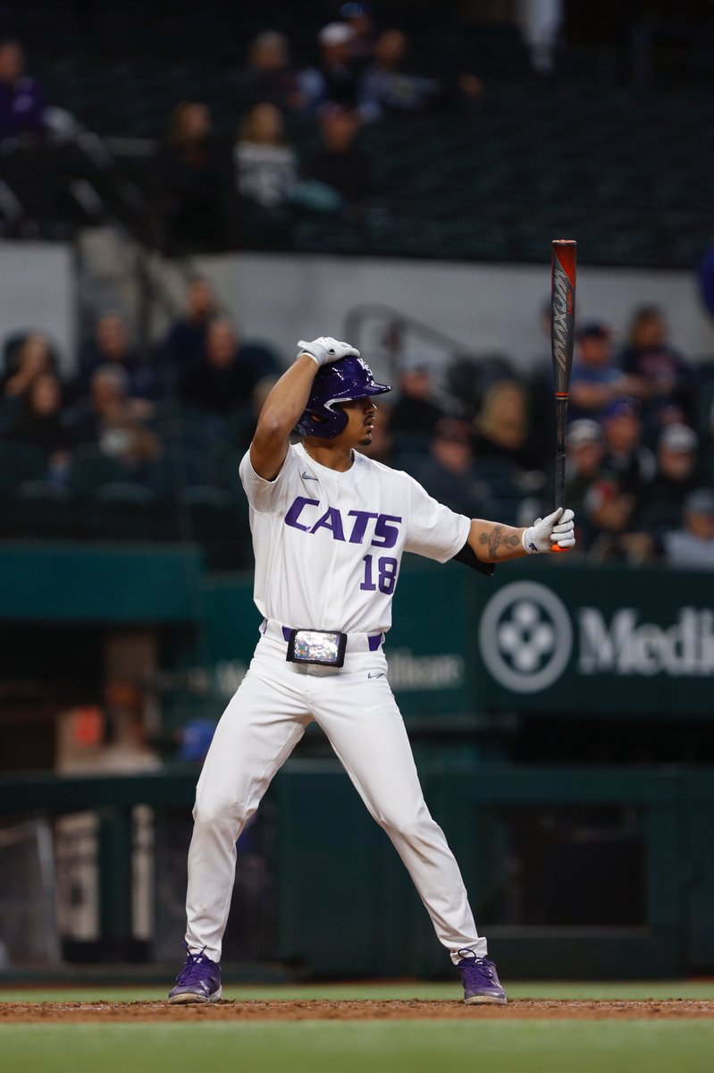 KStateBSB's tweet photo. How ‘bout two hits apiece from @dominic6__  @thechosen1kc and @C_Ru_9 in their #KStateBSB debuts. 

Good things ahead 😼 https://t.co/JGoR85bDFH
