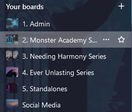 Got myself organized with Trello. It was a fun project to set up. It'll at least keep me on top of my shindigs this year!

#AuthorsOfTwitter #authorlife
