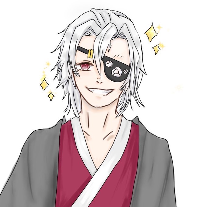 まぐろ丼さんがTwitterに投稿した宇髄天元(鬼滅の刃)のイラスト。