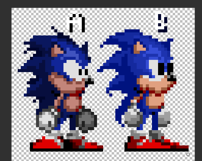 Pixilart - faker sonic new by blue-blue