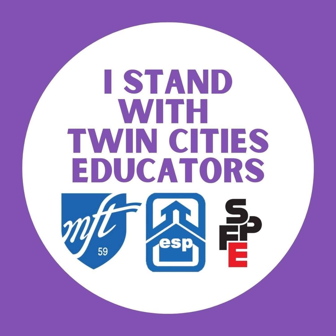 SheighFreeberg's tweet photo. Proud to be going #TeamPurp in solidarity with @MFT59 &amp; @SPFE28 !

Join us in showing your support for our educators in this fight by switching your profile pic &amp; consider pledging a donation to the MFT strike fund: https://t.co/KPDXc9eCym https://t.co/ZUAopcMTB4