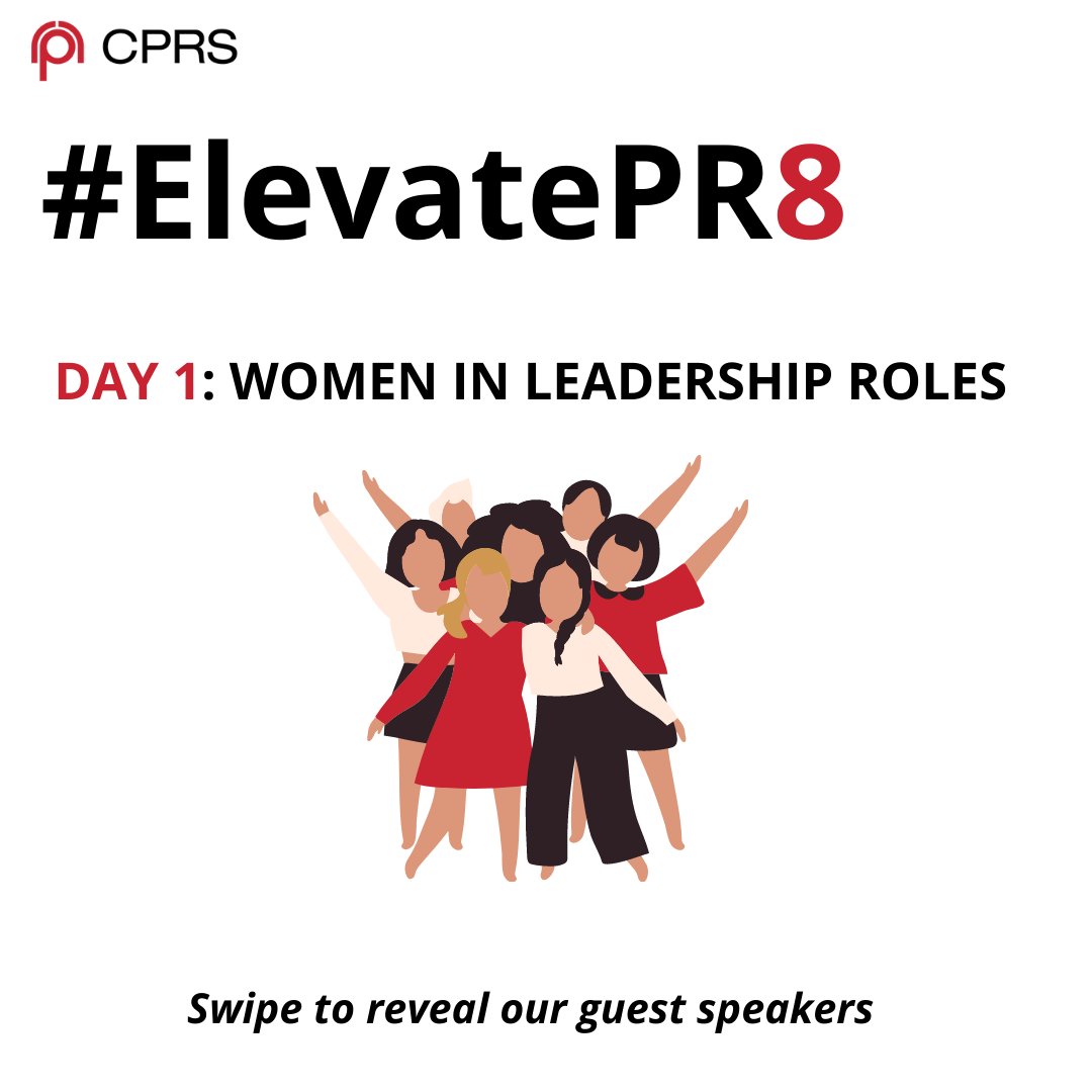 CPRSHamilton's tweet photo. What you’ve all been waiting for our speaker and theme reveal for day one of #ElevatePR8.
Click the registration link in our bio and join Tanya, Johna and Aylin on March 2nd. https://t.co/slRQPLXJkG