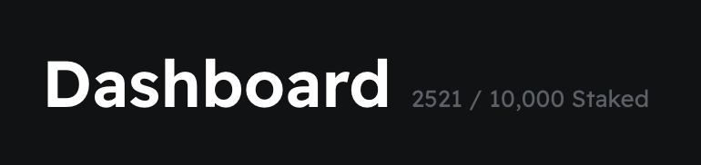 Another day, another milestone reached!🎉 
With 25% of the collection staked we're excited to see so many members stacking their $ION 🚀
#NOIDGANG 🤖🦾