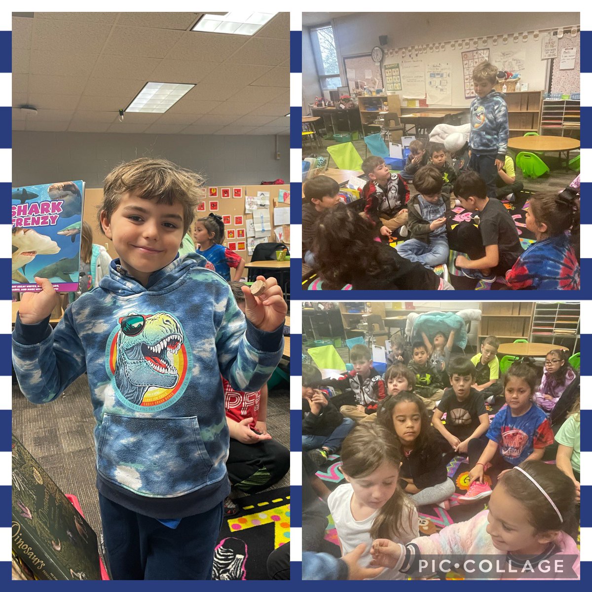 Celebrating this sweet First Graders love for learning. He was so excited to bring a book about sharks to point out the text features we have been learning about this week. <a href="/HumbleISD_PFE/">Pine Forest Elem</a>