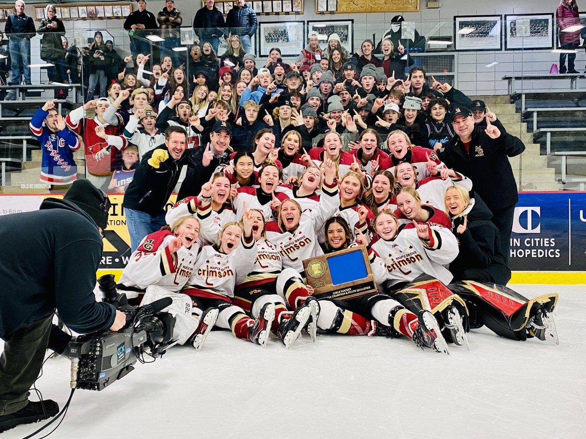 GHS 
Section 5AA Final 

FINAL: Maple Grove 4, Centennial/Spring Lake Park 2 

Crimson are off to the Class AA State Tournament