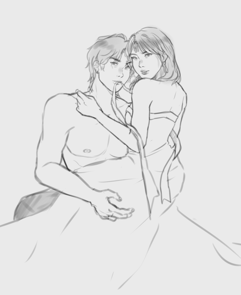 steamy poses practice.... good morning! (first one is from my dress-up darling, requested by bf!!)

#rkgk :) 