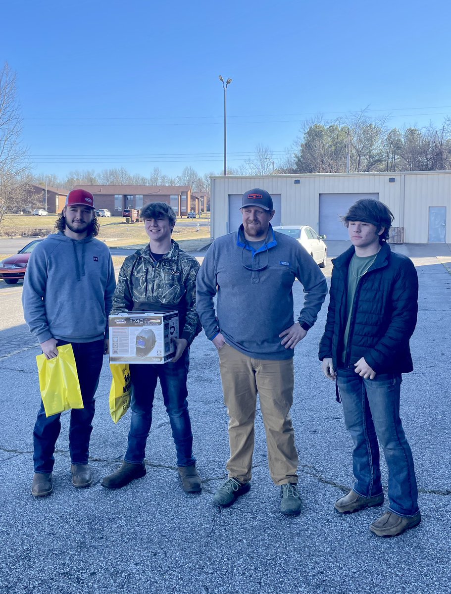 Students from across Western KY competed in the regional Skills USA Welding competition at WKCTC. FRCA student Vinny Martin won first place in the Welder 1. Myles Amberg finished 4th in Advanced and Carson Parker finished 5th. Congratulations guys! #FRCA