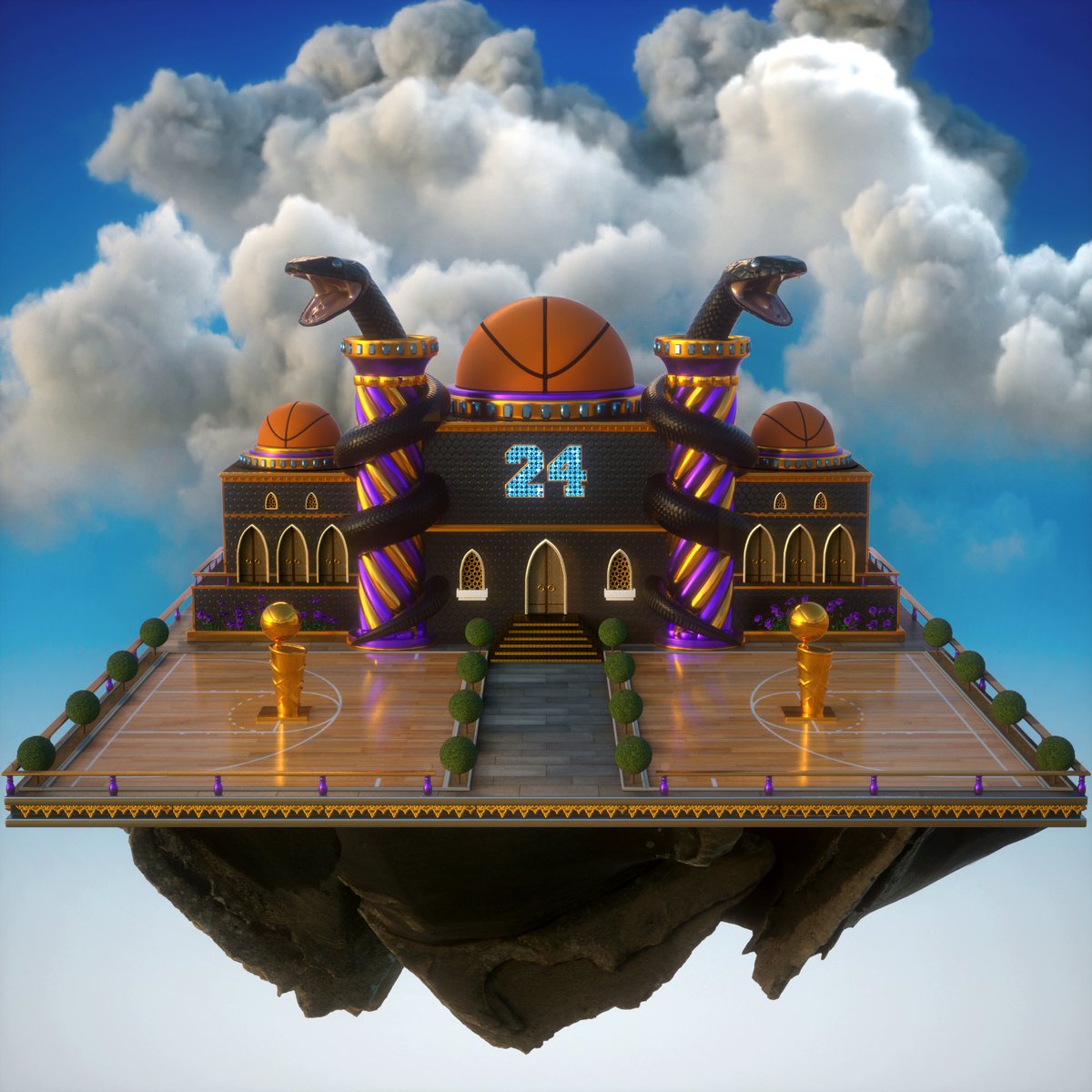 Grand Bazaar || MINT IS LIVE✨🏝🕌✨ (@grandbazaar_nft) on Twitter photo Growing up in LA, <a href="/kobebryant/">Kobe Bryant</a>, aka the Black Mamba, had a tremendous impact on us and we wanted to pay tribute with a special custom Paradise Palace to honor #24
💛💜✨🐍🕌✨💜💛 Growing up in LA, <a href="/kobebryant/">Kobe Bryant</a>, aka the Black Mamba, had a tremendous impact on us and we wanted to pay tribute with a special custom Paradise Palace to honor #24
💛💜✨🐍🕌✨💜💛